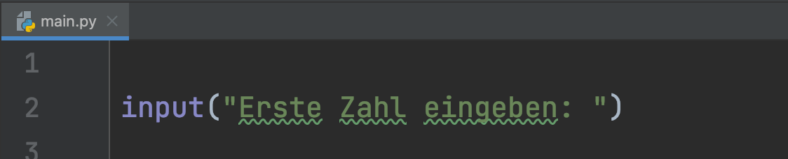Python Blog 7 Bild 1 input erste zahl eingeben