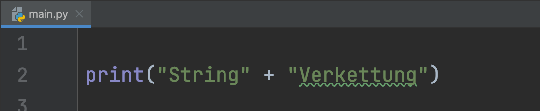 python string verkettung