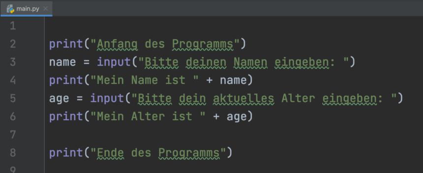 Die Python Input Funktion [mit Video] - Funktionsweise einfach erklärt!
