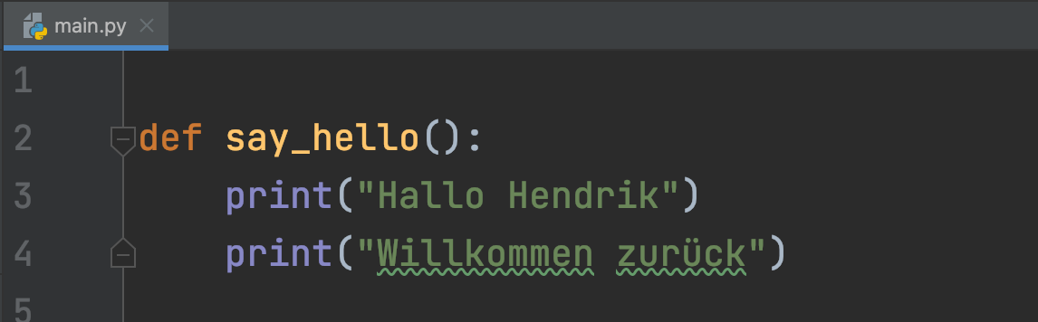 python funktionen definieren