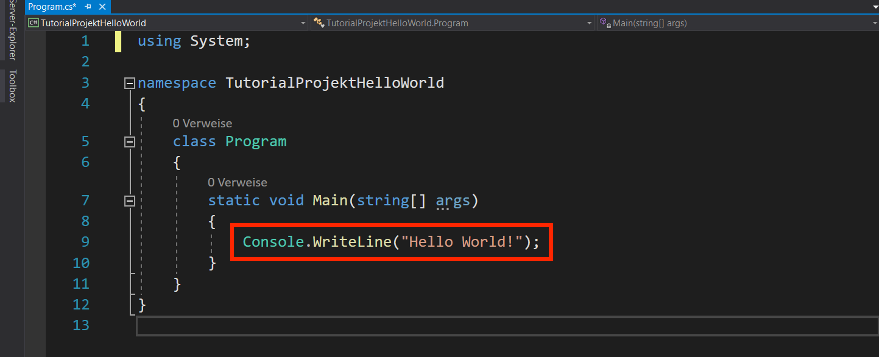 c# methode WriteLine