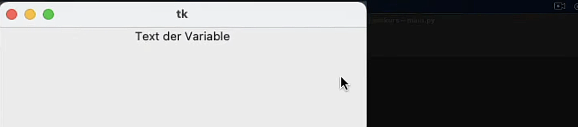 tkinter stringvar: Wir sehen immer noch den ursprünglichen Wert der Variable