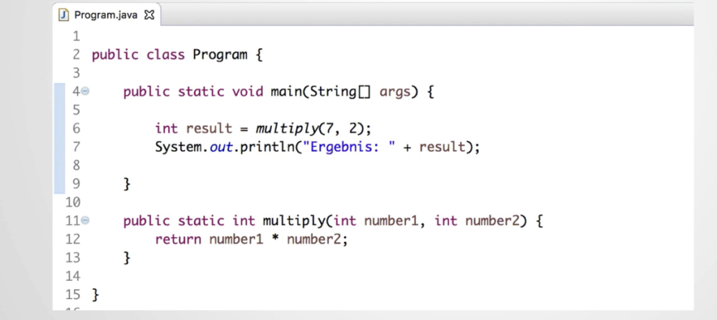Java Methoden Aus Anderen Klassen Aufrufen Methoden in Klassen definieren und aufrufen [mit Video]